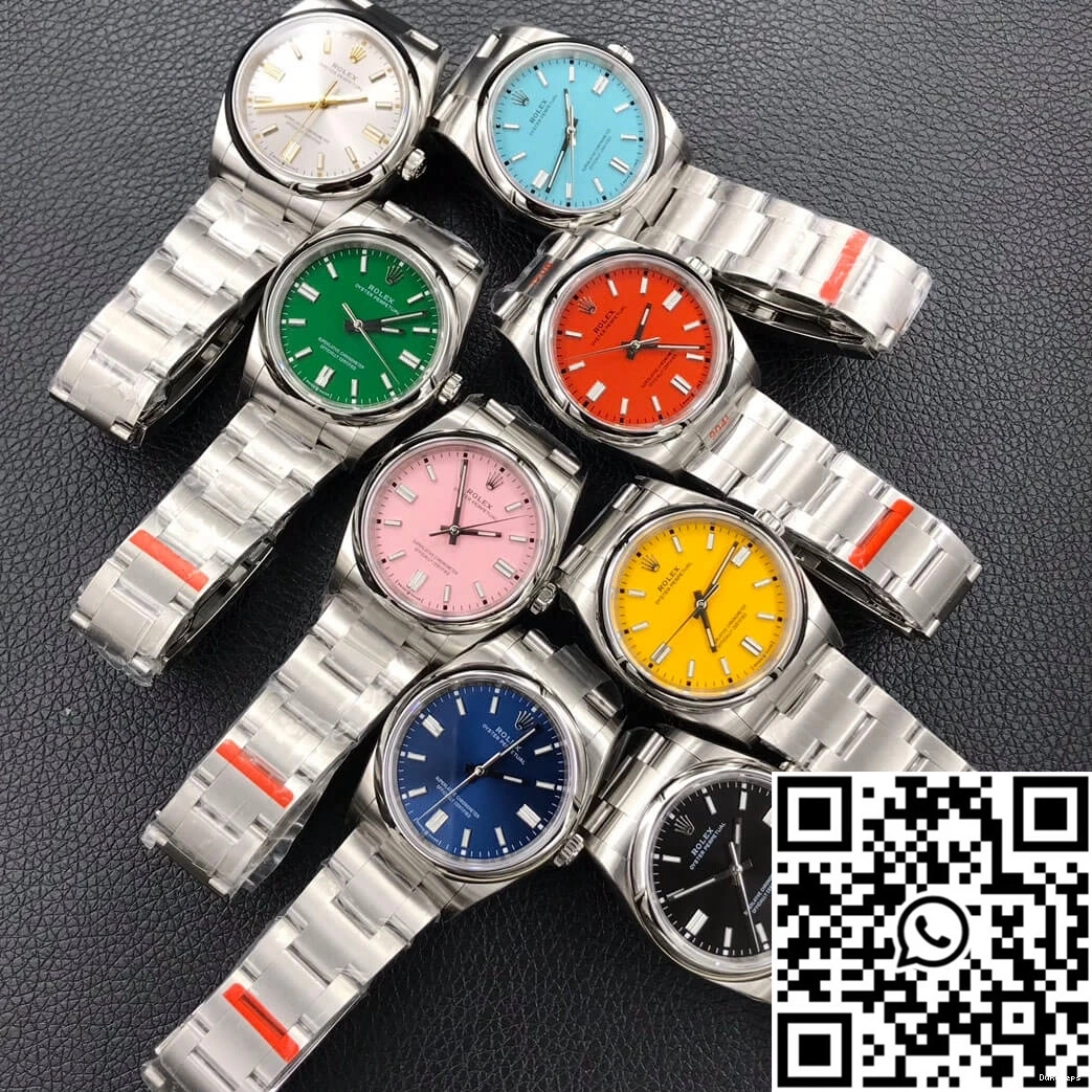 36MM M126000-0005 Dial Oyster Rolex Factory Perpetual Green EW 0904